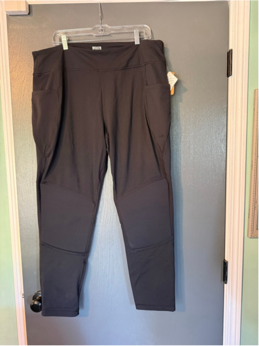 Women's Duluth Trading Co Black NoGA Stretch Knee Pad Leggings 2XL